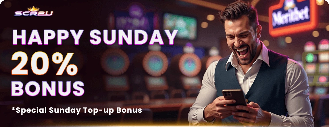 SCR2U Happy Sunday 20% Reload Bonus Malaysia