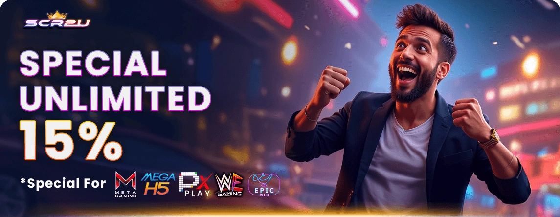 SCR2U Event Game Unlimited Slot Bonus 15% Malaysia